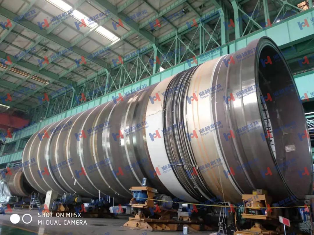 直徑8800mm，壁厚288mm，熱處理溫度620±20℃