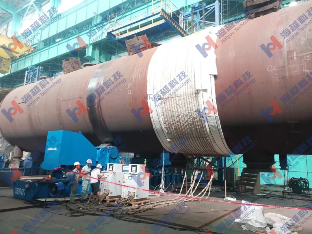 直徑5900mm，壁厚138+8mm，熱處理溫度550±10℃