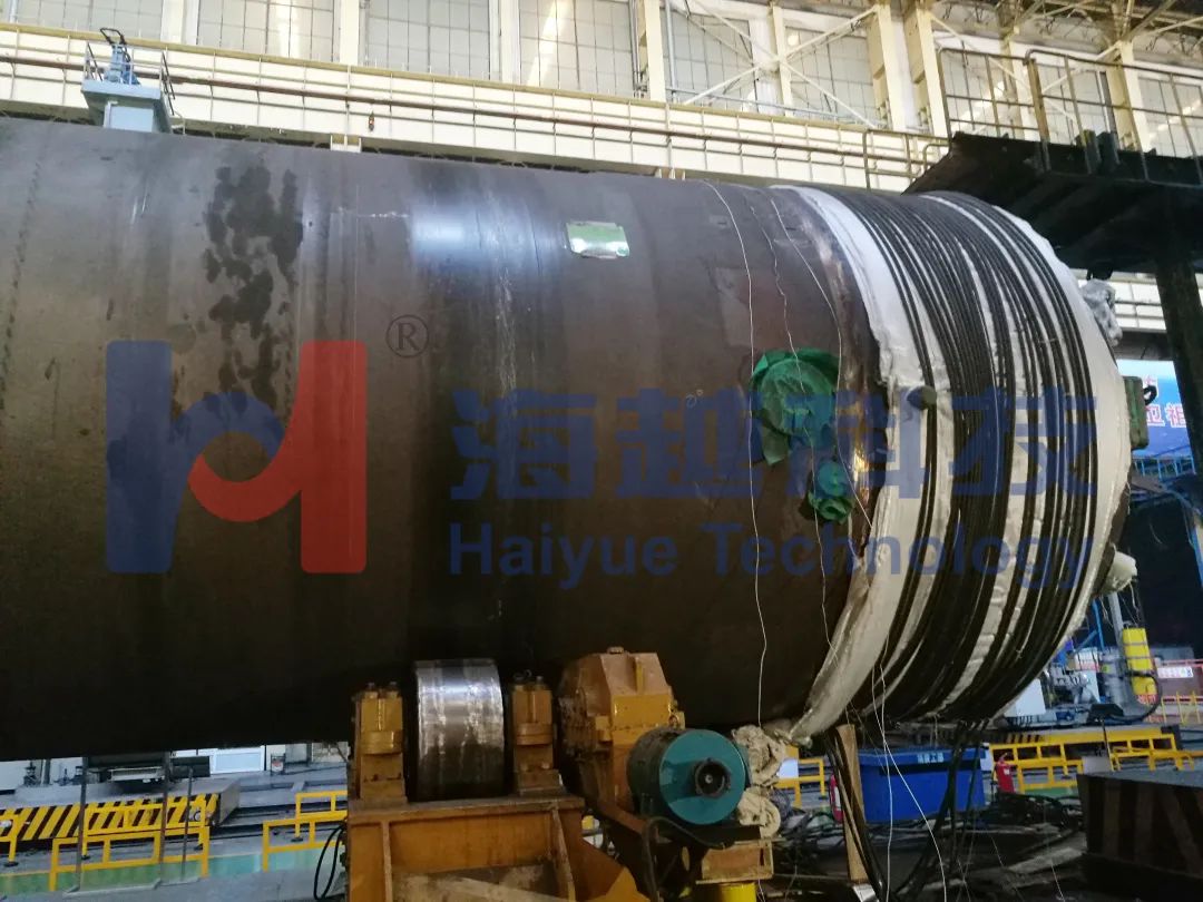 直徑3463mm，壁厚143.5mm，熱處理溫度595-620